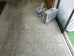 CF床洗浄 before